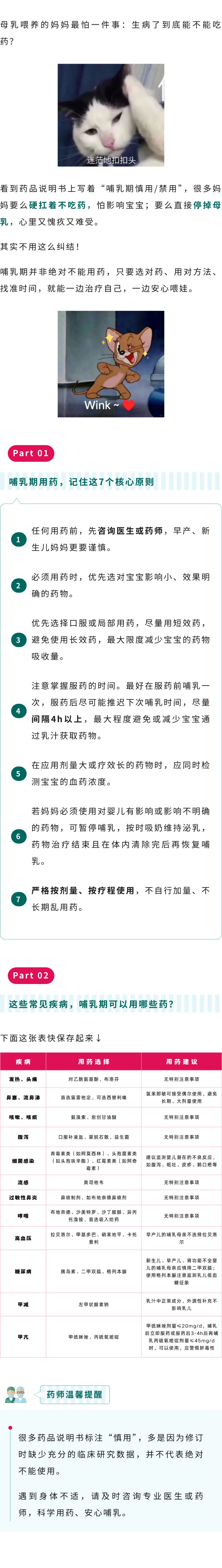 保健  哺乳期生病了到底能不能吃药？.jpg